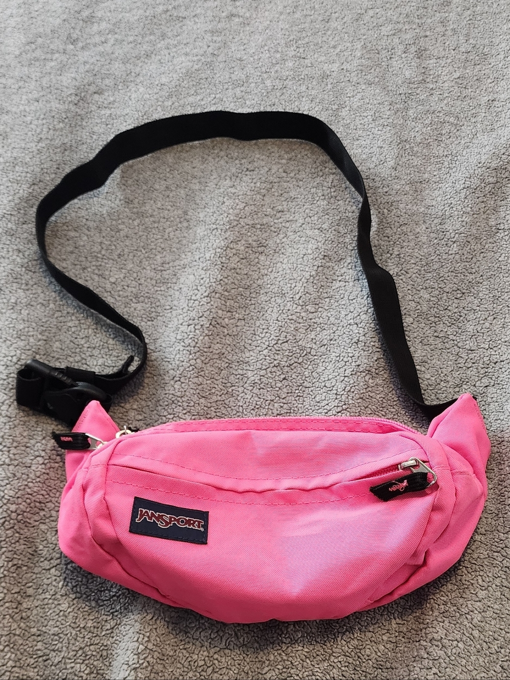 JanSport Neon Pink Fanny Pack • Adjustable Strap to 34"